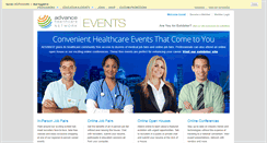 Desktop Screenshot of events.advanceweb.com
